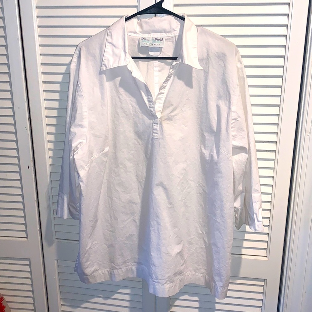 Delta Burke White Swim Cover up women’s size 2X